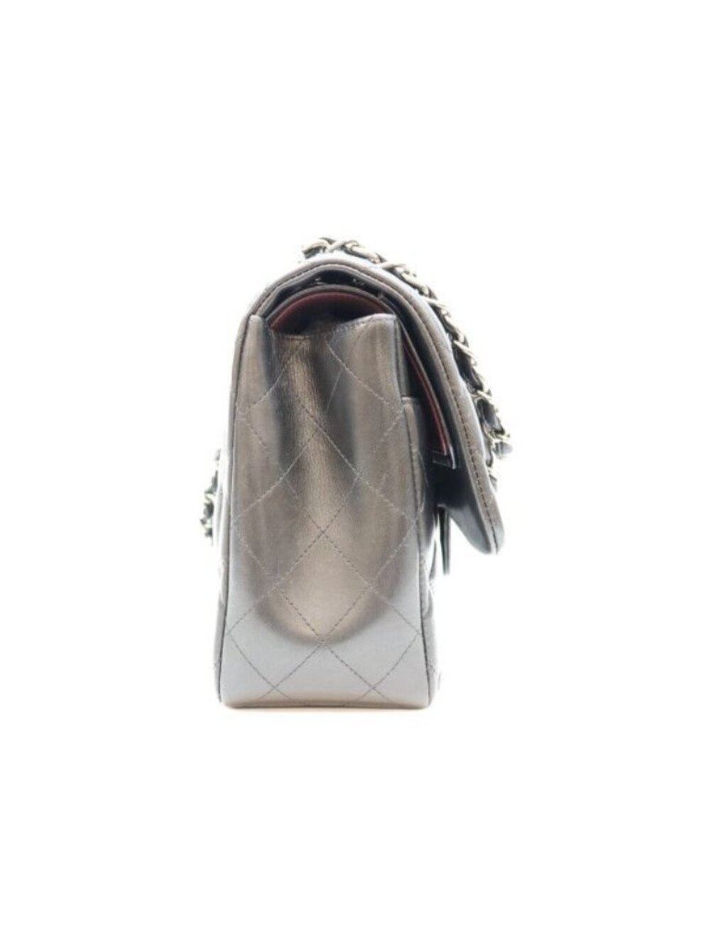 Chanel Black Lamb Silver Double Flap Maxi Quilted 30 - Picture 4 of 15